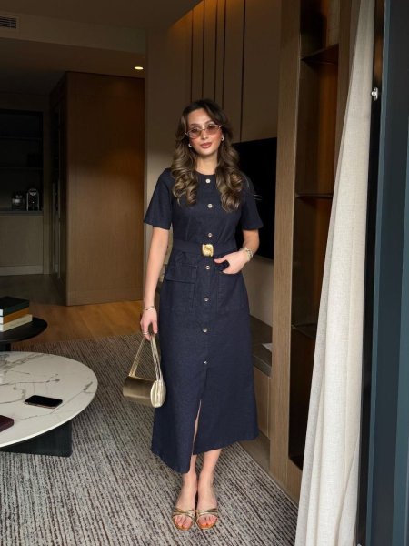 فستان جينز عصري