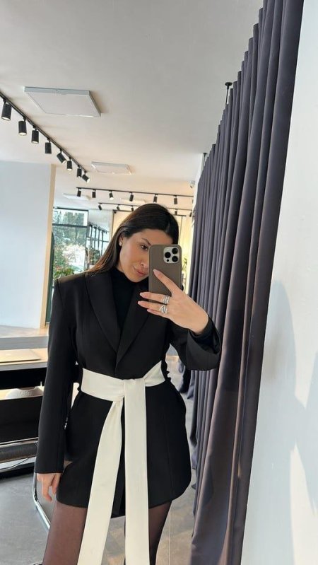 بليزر أسود و أبيض