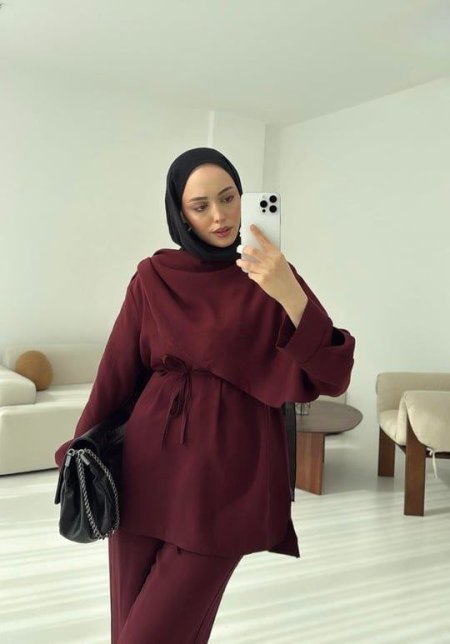 طقم بيرغندي