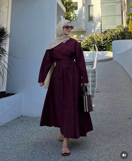 فستان برغندي