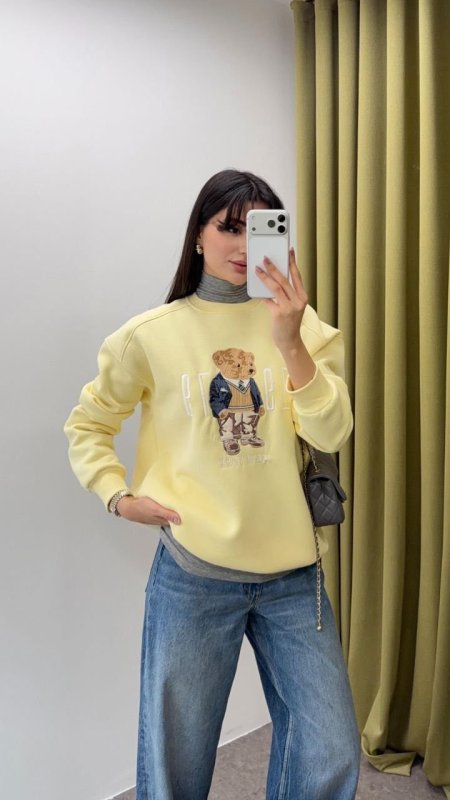 هودي  باللون الاصفر