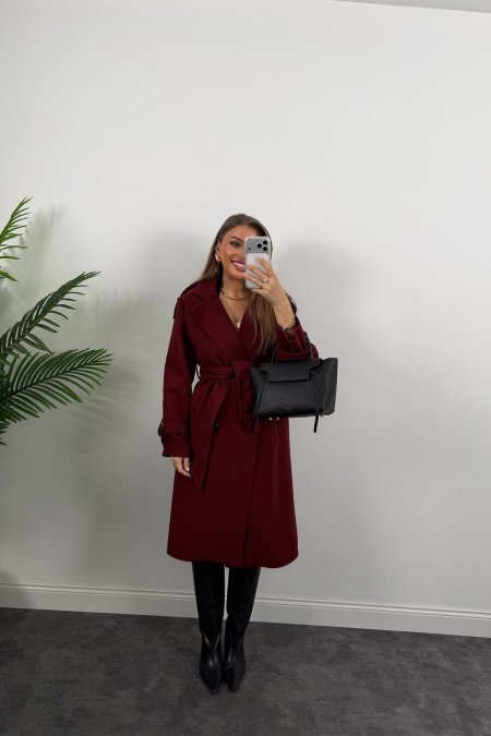 جكيت جوخ برغندي